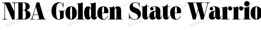 NBA Golden State Warriors Regular字体转换